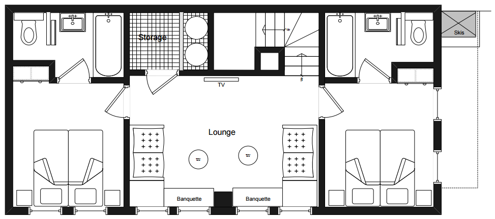 Chalet Arbe Meribel Floor Plan 1
